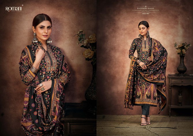 Romani Kashmiri Kaani 2 Premium Pashmina Wholesale Wollen Drees Material Collection